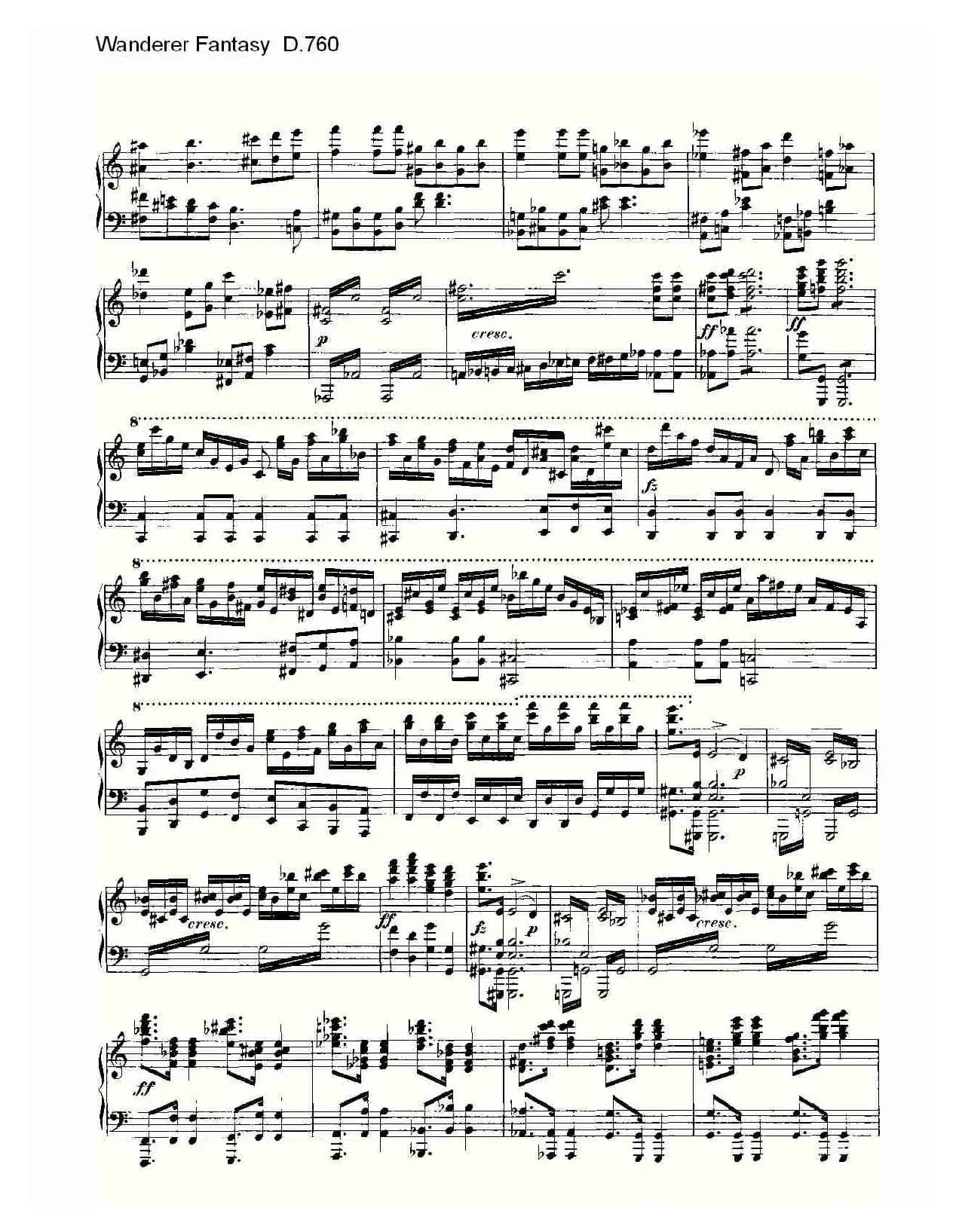 Wanderer Fantasy D.760（幻想的流浪者 D.760）