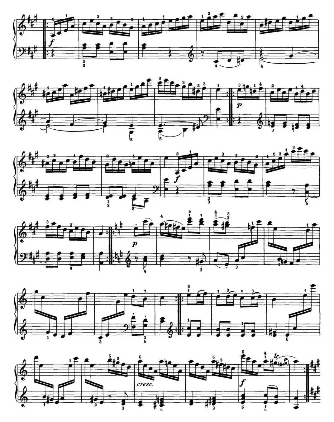 海顿 钢琴奏鸣曲 Hob XVI 36 in C-sharp minor