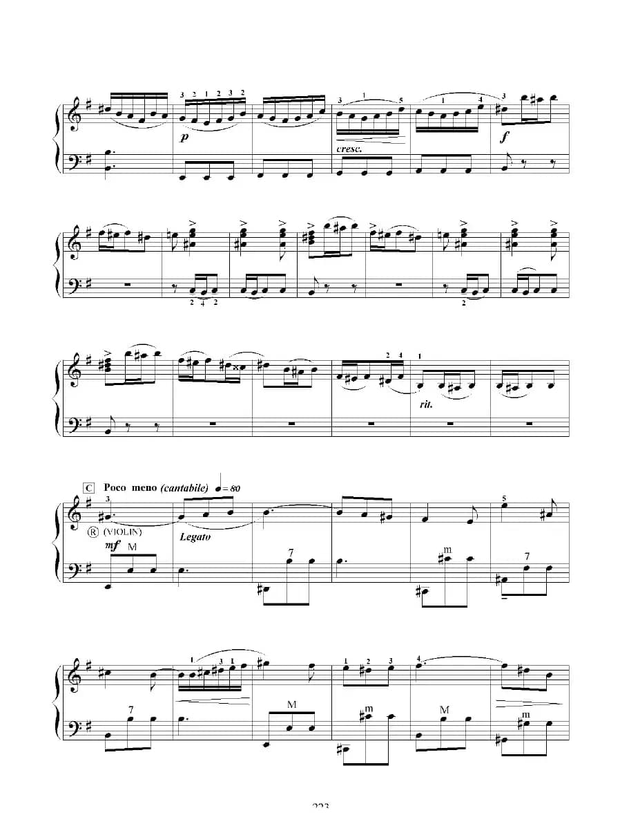 E大调协奏曲（九级练习曲）