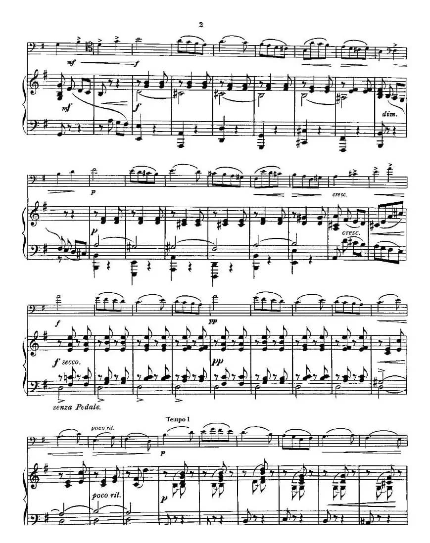 SPRING SONG - 春之歌（大提琴+钢琴）