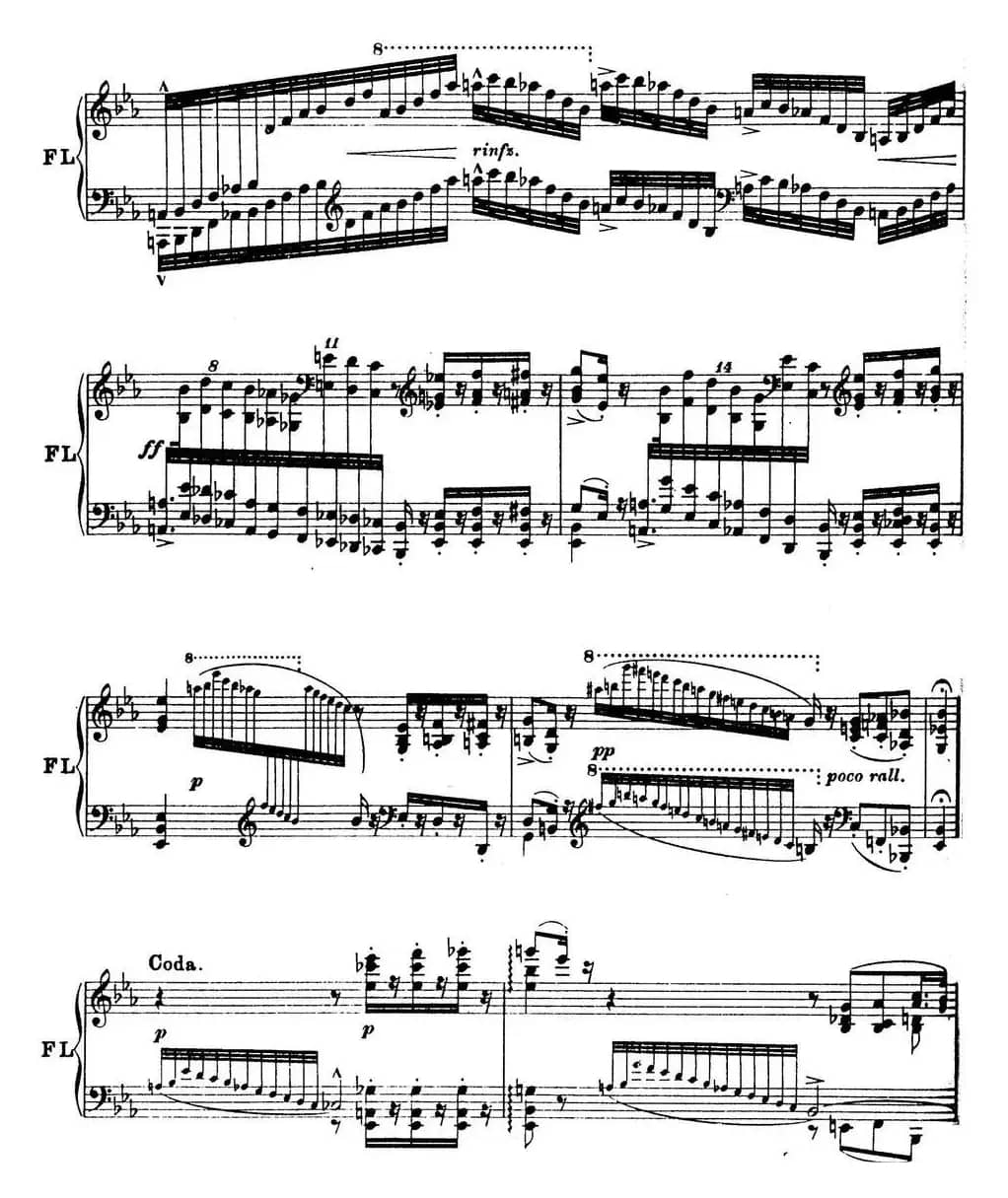 6首帕格尼尼大练习曲（Andantino capriccioso）