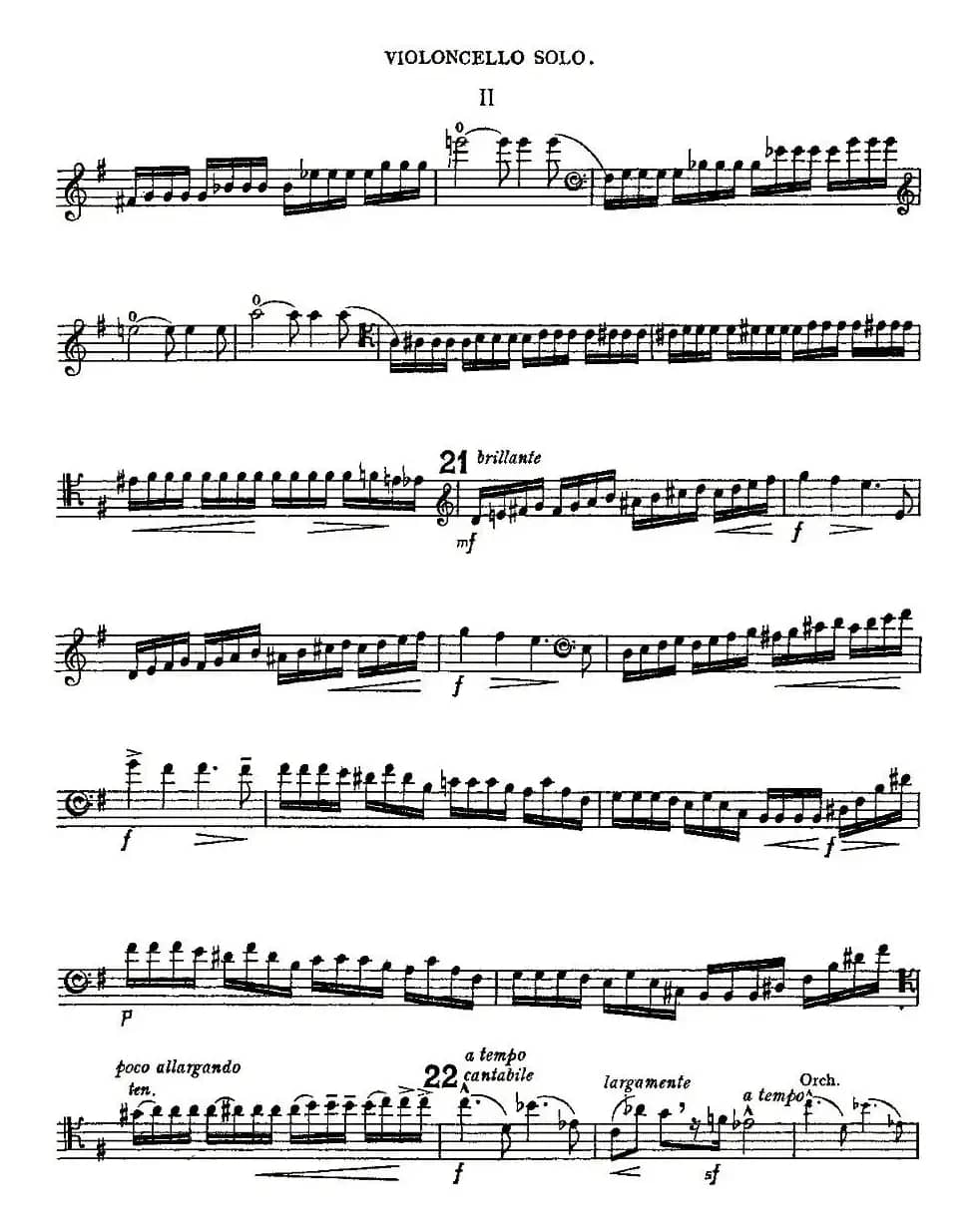 Edward Elgar Concerto e Minor Op85 For Cello（Cel）