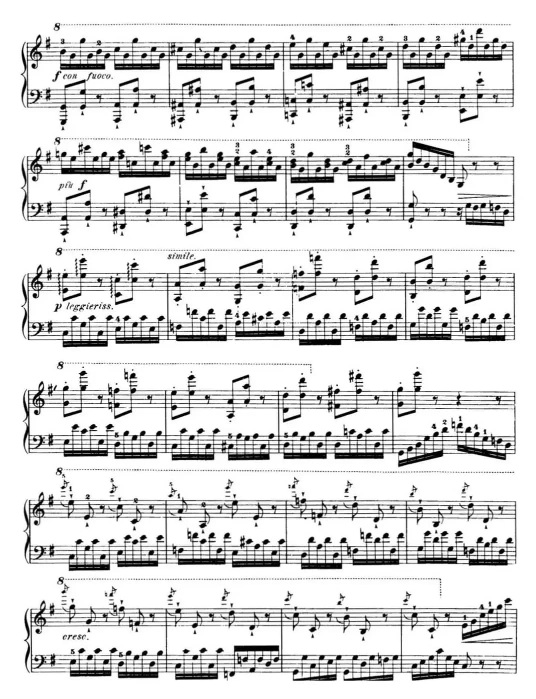 50首车尔尼Op.740钢琴手指灵巧技术练习曲（NO.20）