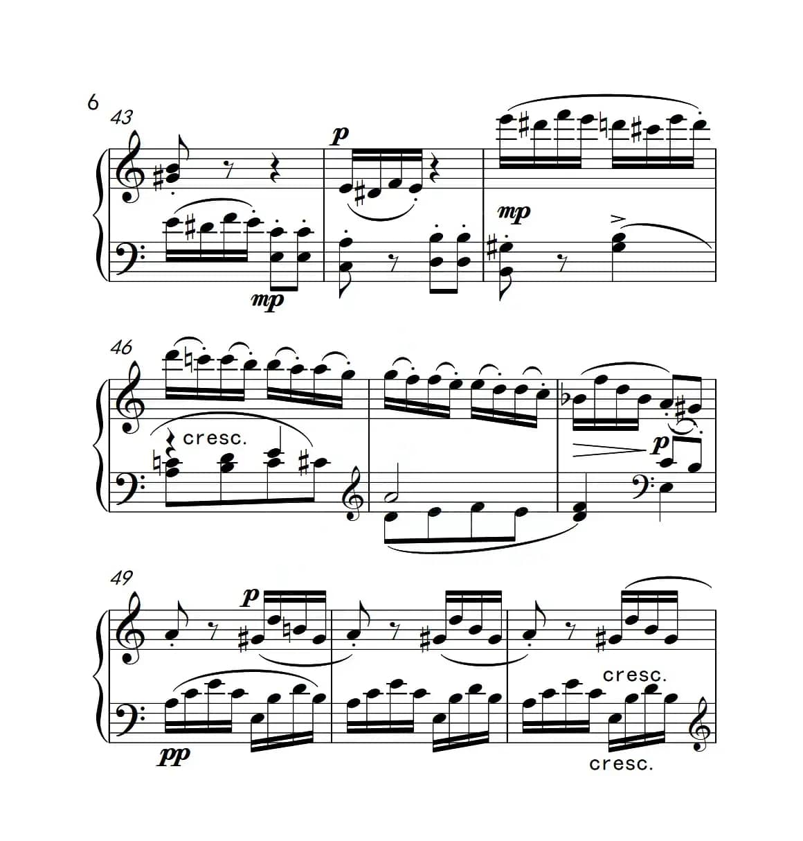 第六级B组 C大调奏鸣曲（中国音乐学院钢琴考级作品1~6级）