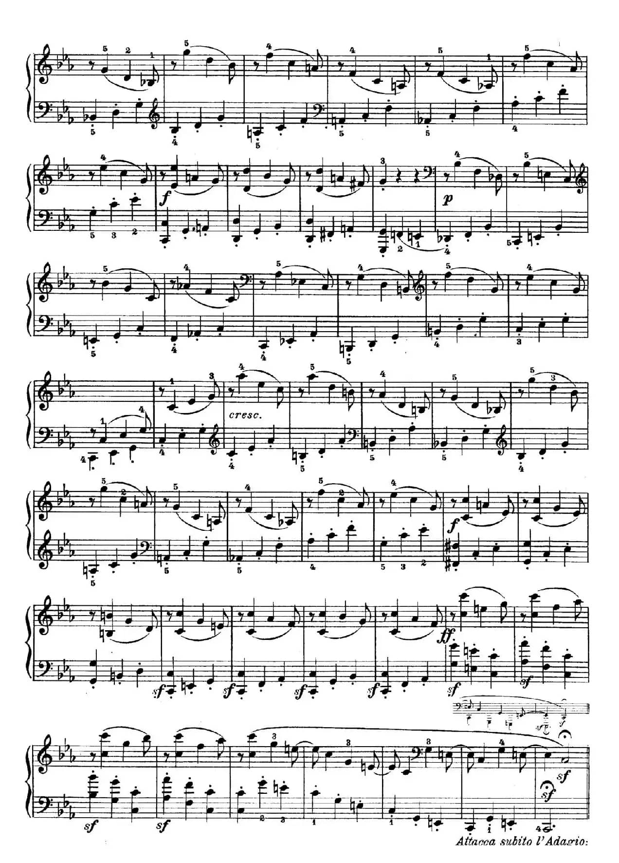 Piano Sonata in Es-dur Op. 27-1（降E大调第十三钢琴奏鸣曲）