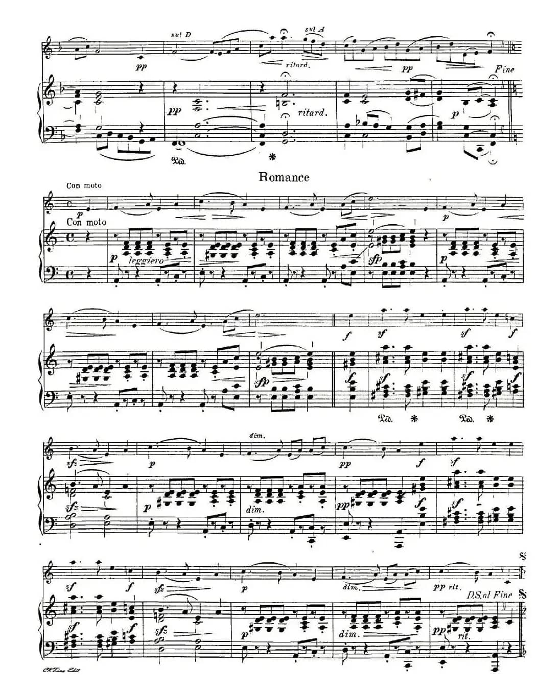 梦幻曲与浪漫曲（大提琴+钢琴）