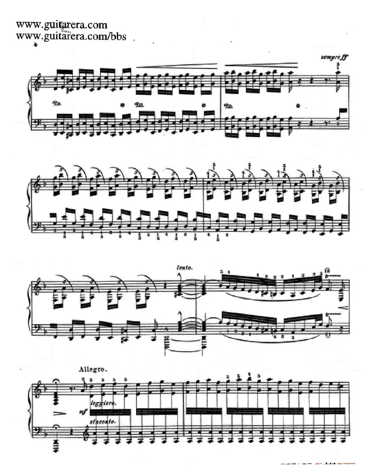 d小调托卡塔与赋格（BWV 565·陶西格改编钢琴独奏版）