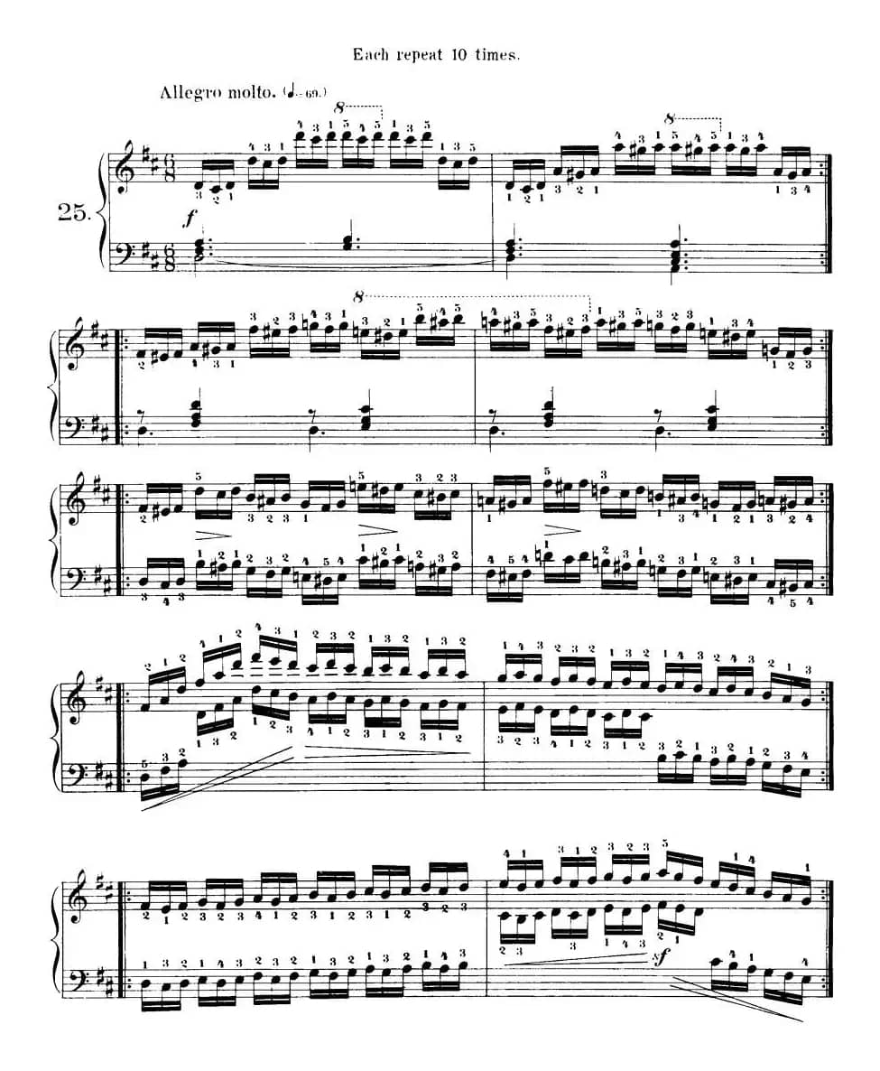 Czerny - 40 Daily Exerci Op.337（20—25）（40首日常训练曲）