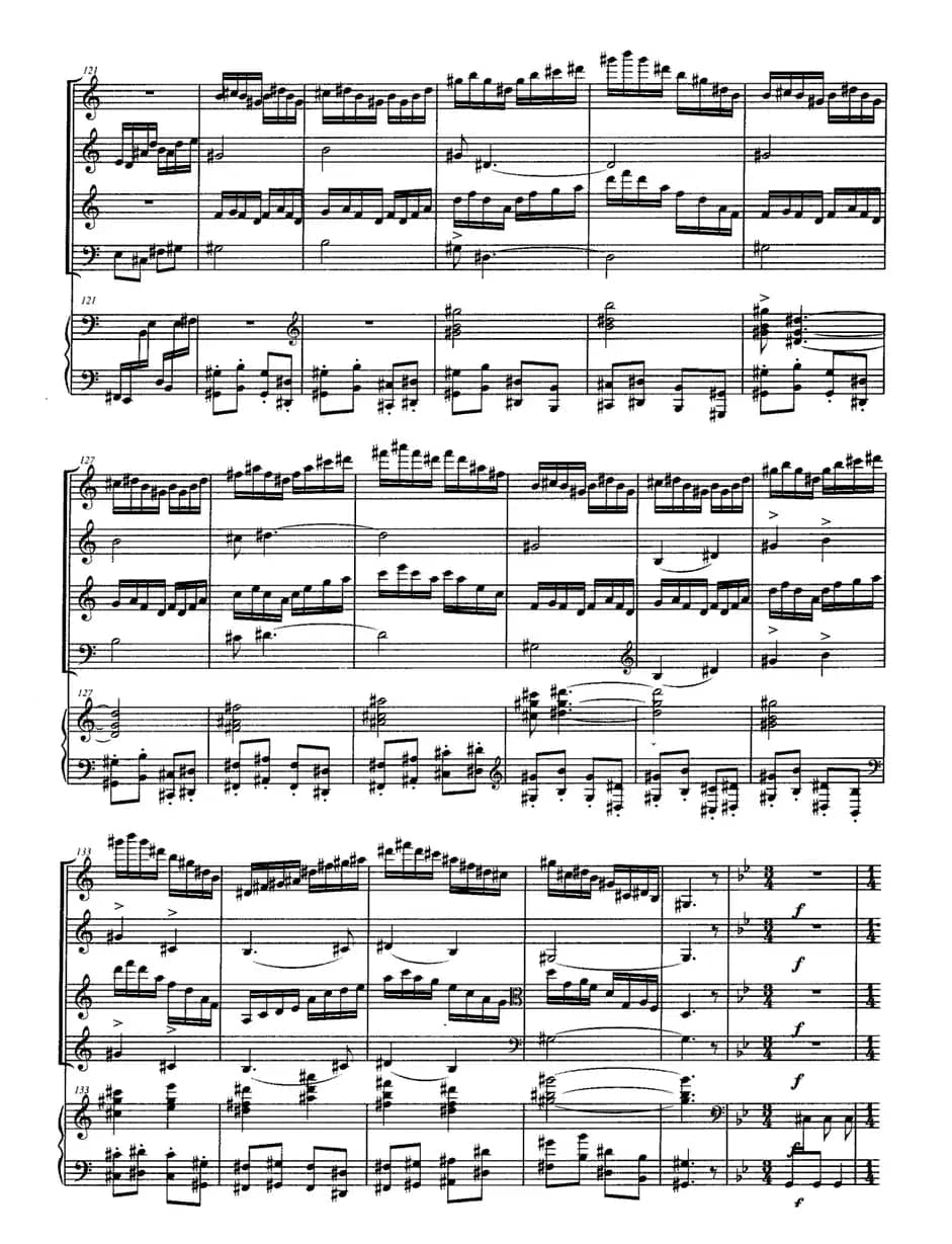 小兴安岭的鄂伦春人（弦乐四重奏+钢琴）