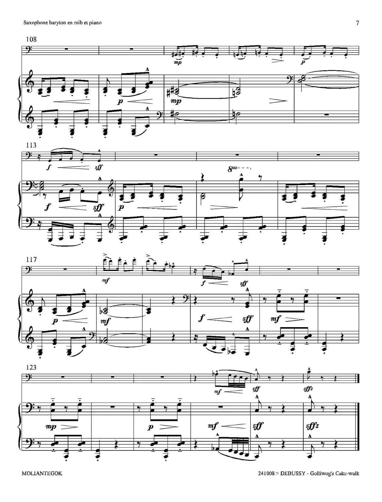 木偶步态舞（上低音萨克斯+钢琴伴奏）