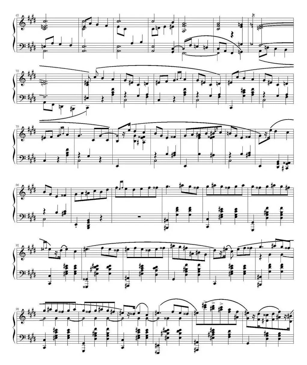 肖邦《升C小调马祖卡》Op.41 No.4