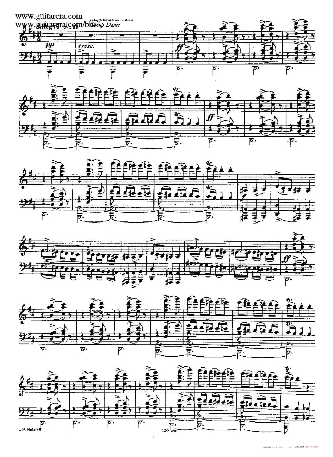 波罗维茨舞曲 （根据歌剧《伊戈尔王子》同名女声合唱改编）