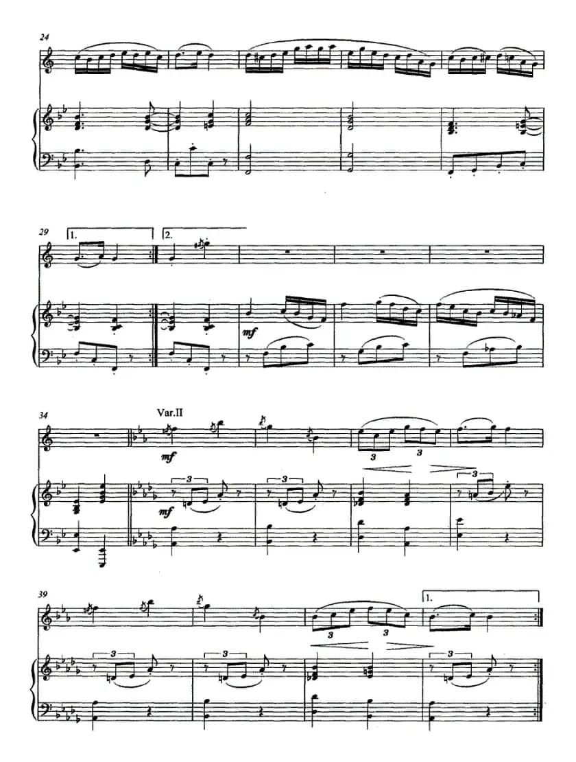 引子、主题与变奏（单簧管独奏）