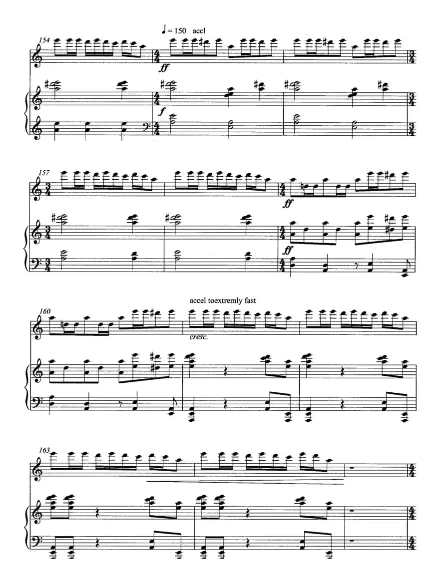 飞歌（笛子协奏曲+钢琴伴奏)P11—2）