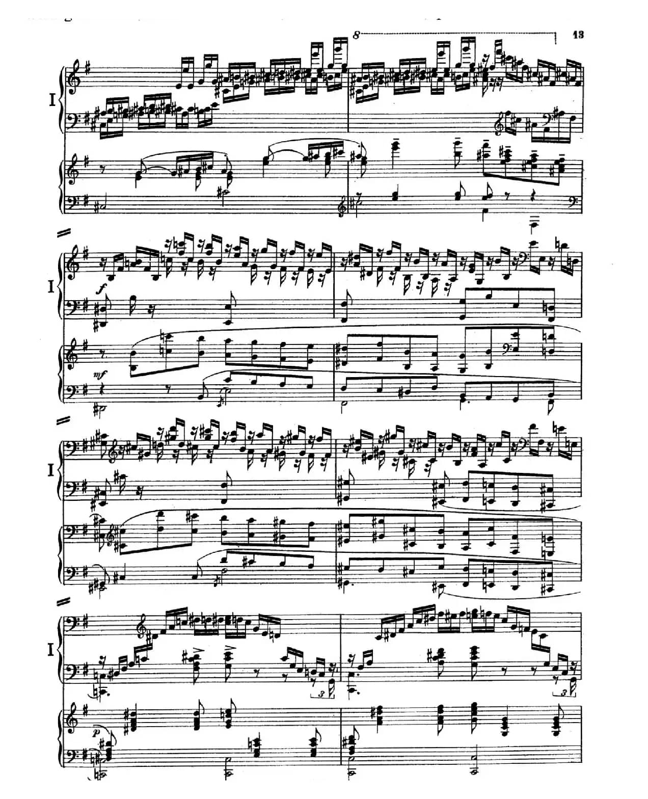 Piano Concerto in E Major Op.59(E大调钢琴协奏曲·双钢琴·第一乐章)