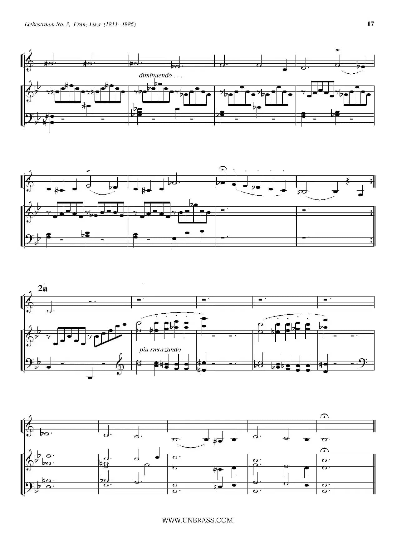 Liebestraum No. 3（小号+钢琴伴奏）