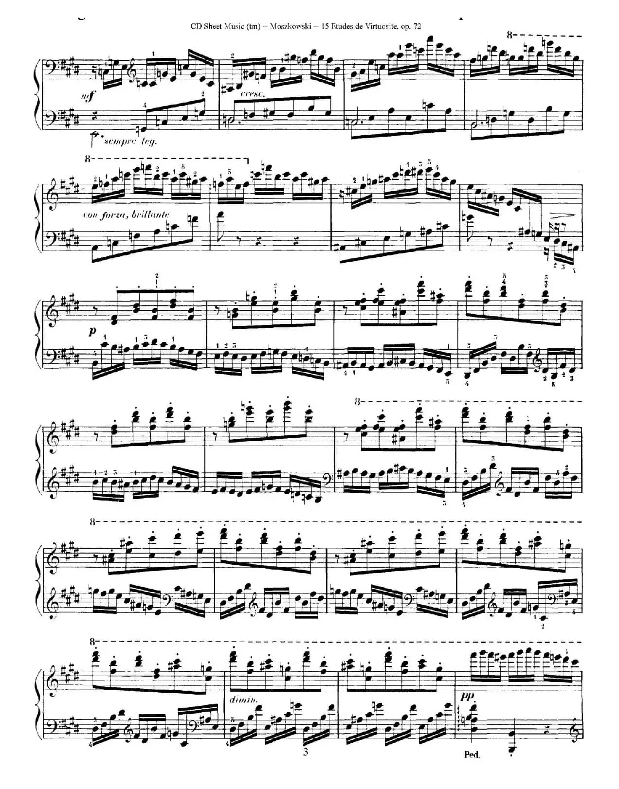 15 Etudes de Vortuosite Op.72(15首辉煌练习曲·1)