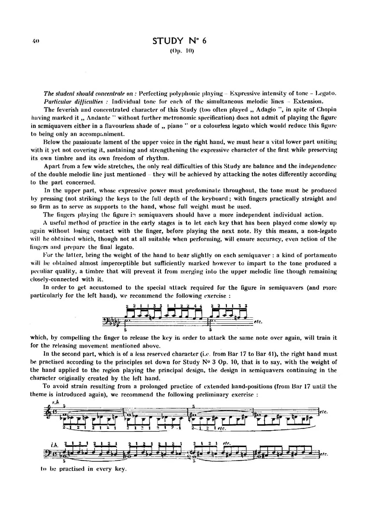 12 Etudes Op.10 柯尔托教学版（12首练习曲·6）