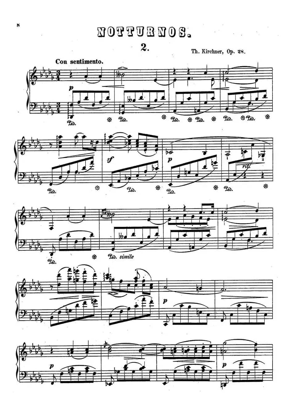 Nachtstücke Op·28（4首夜曲·2）