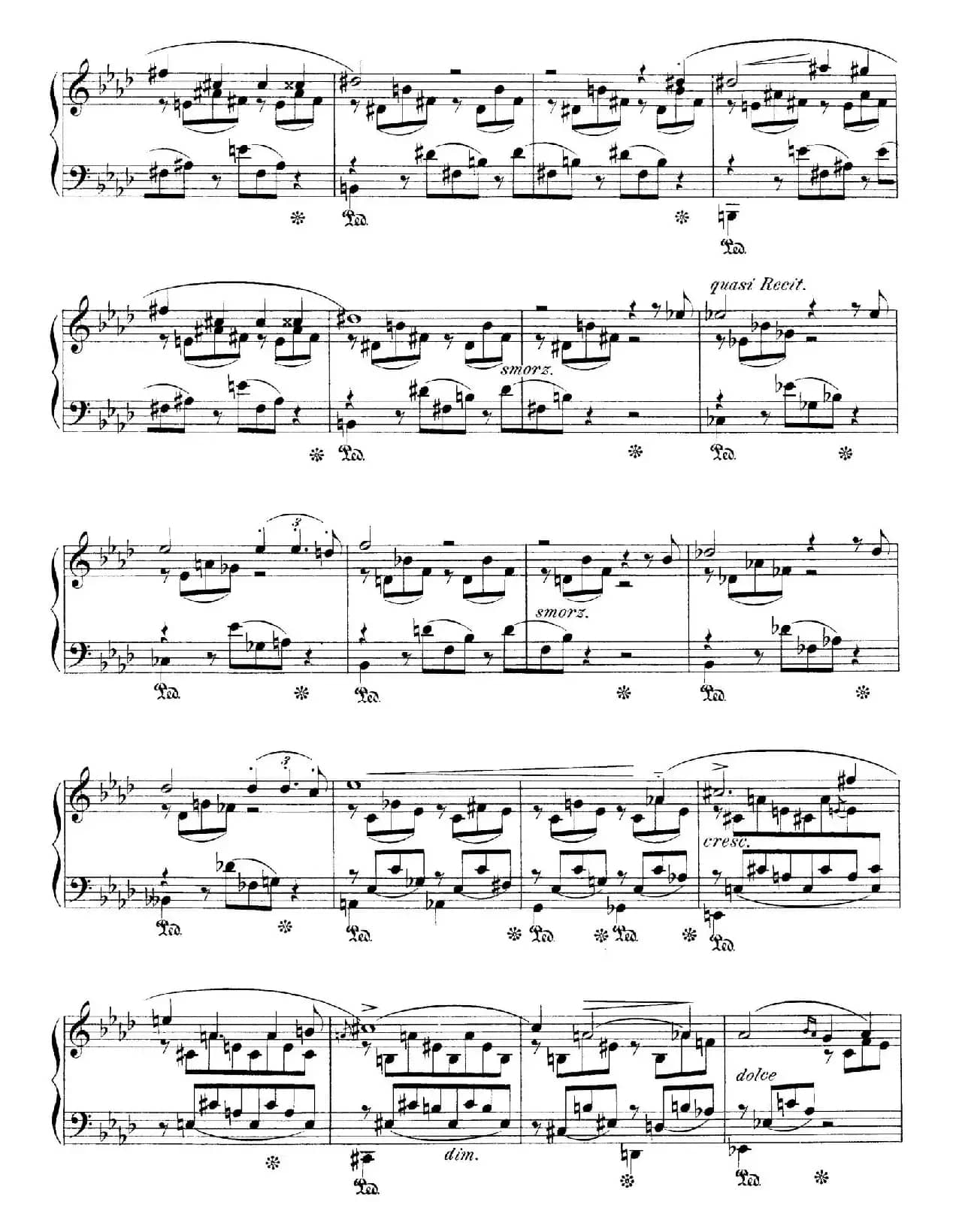 Notturnos S.541（3首夜曲“爱之梦”·1）