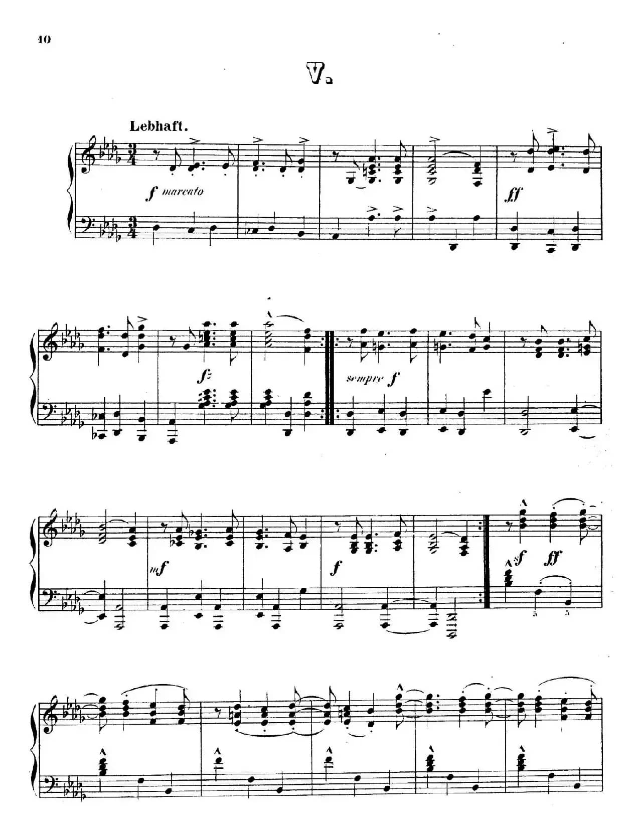 Waltzes Op.23(圆舞曲集·5、降D大调)