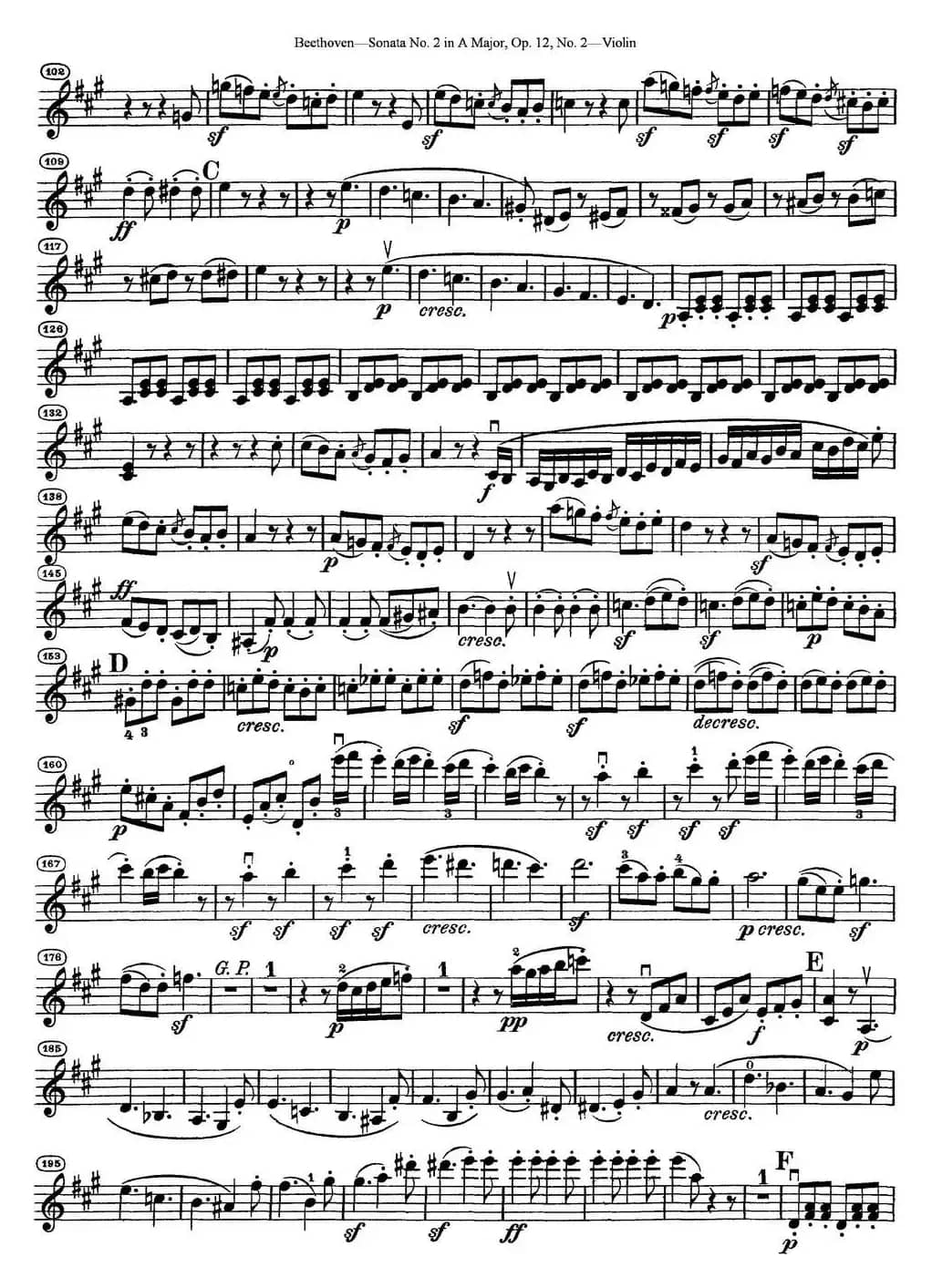 Violin Sonata No.2 in A Major Op.12 No.2
