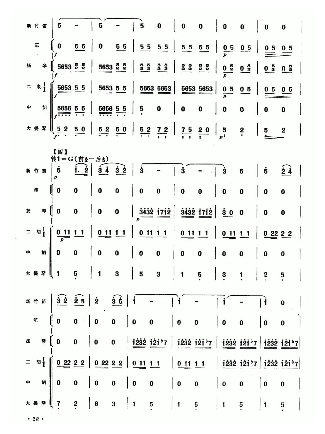 在希望的田野上（新竹笛+乐队伴奏）