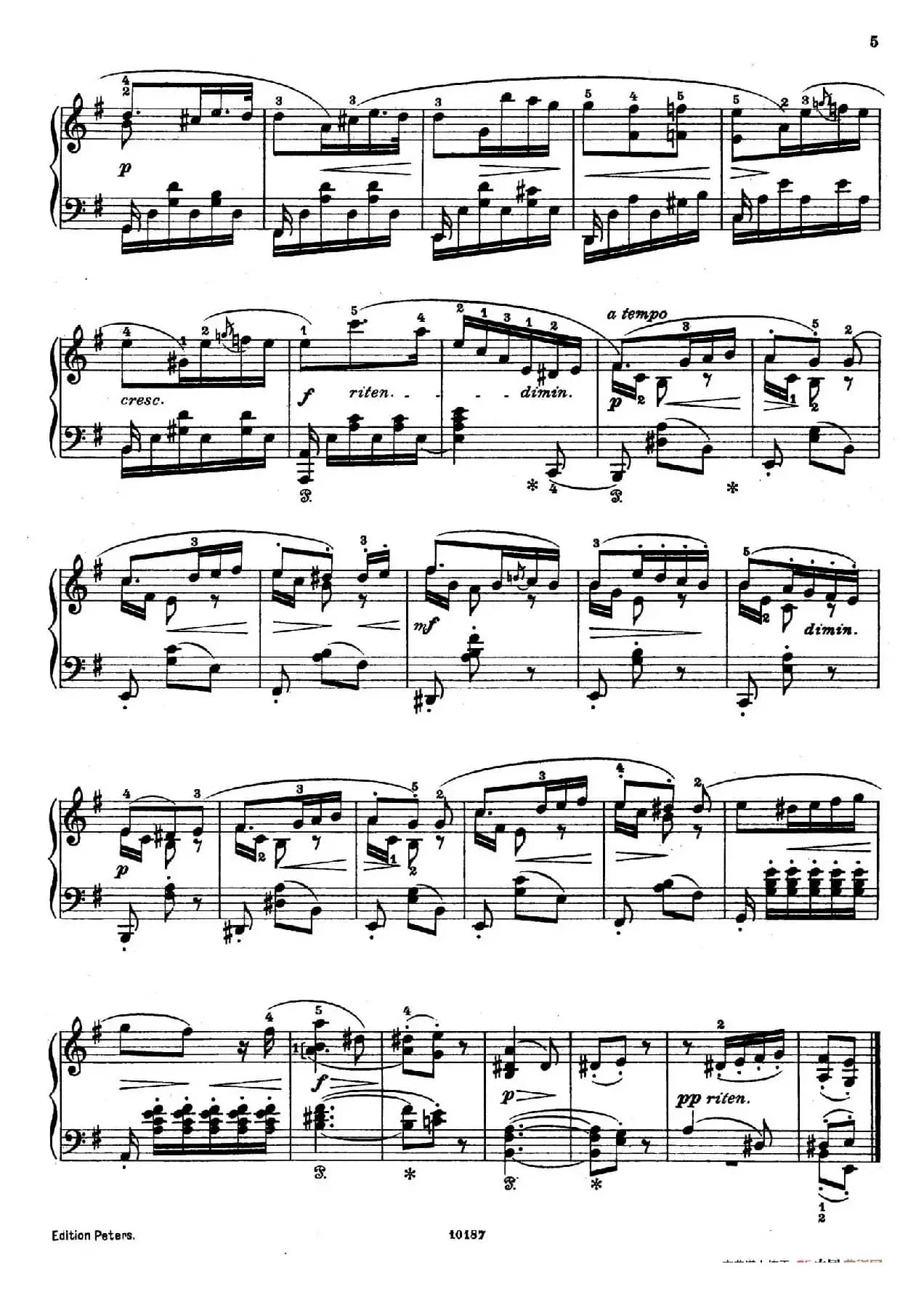 Akvareller Op.19(水彩画·1. 悲歌)