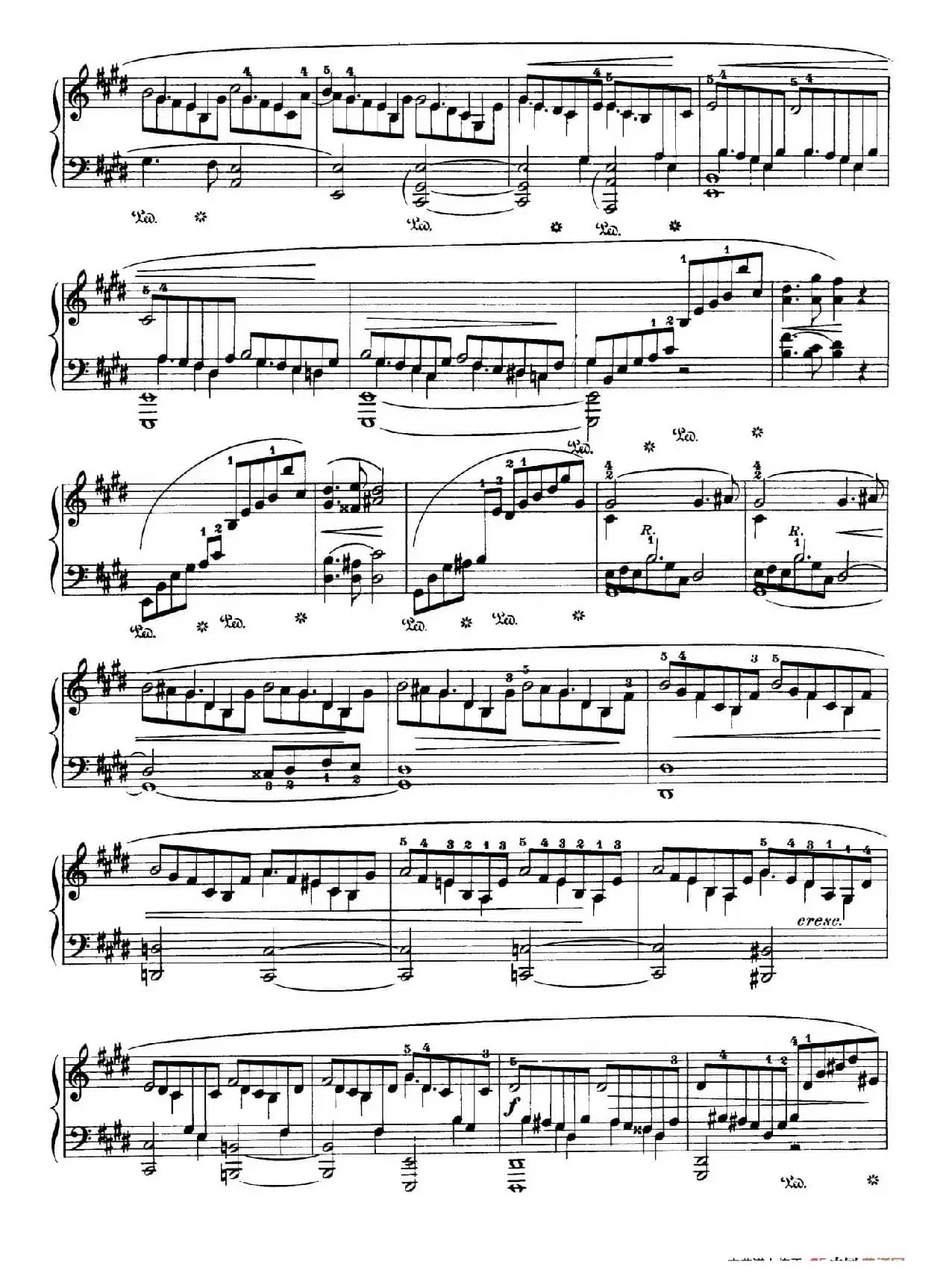 Piano Sonata No.3 in b Minor Op.58（b小调第三钢琴奏鸣曲·第三乐章）