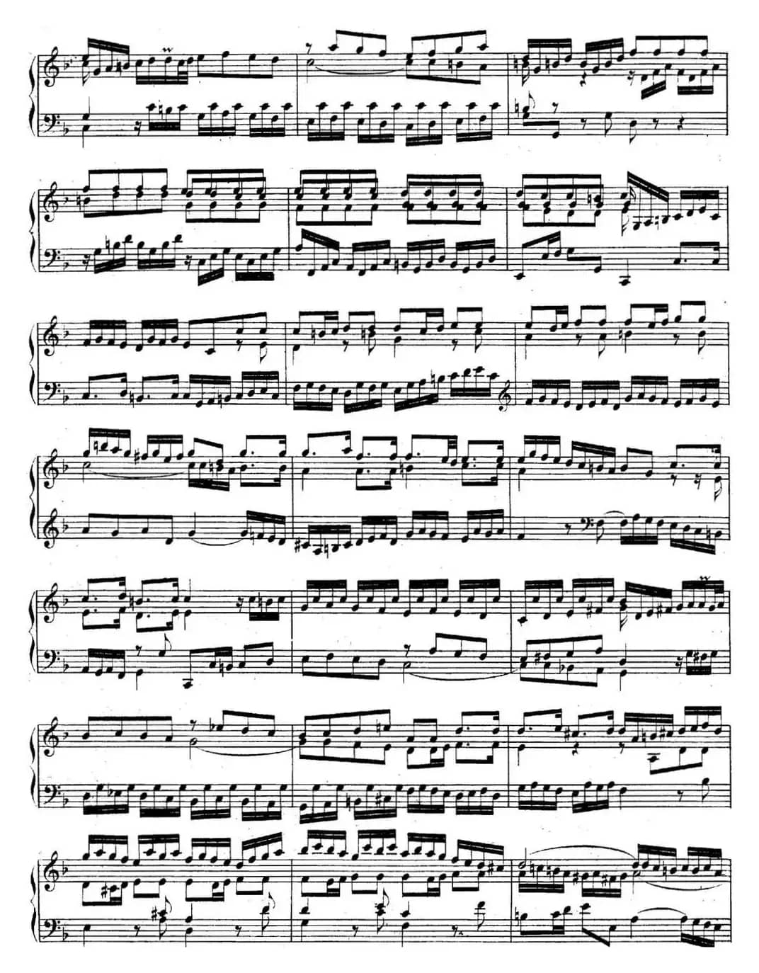 英国组曲No.4 巴赫 F大调 4th Suite BWV 809