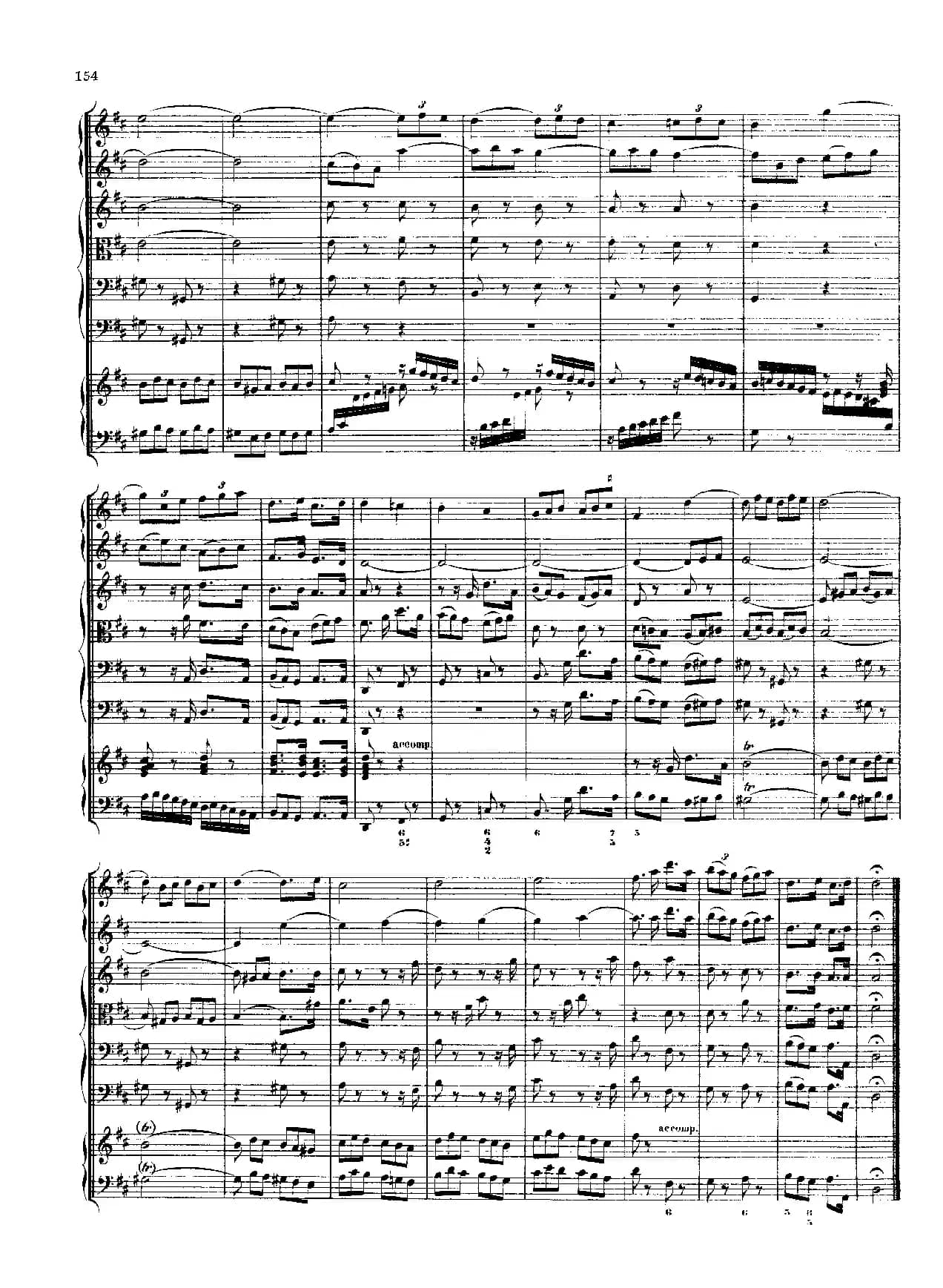 勃兰登堡第五协奏曲（弦乐合奏总谱）