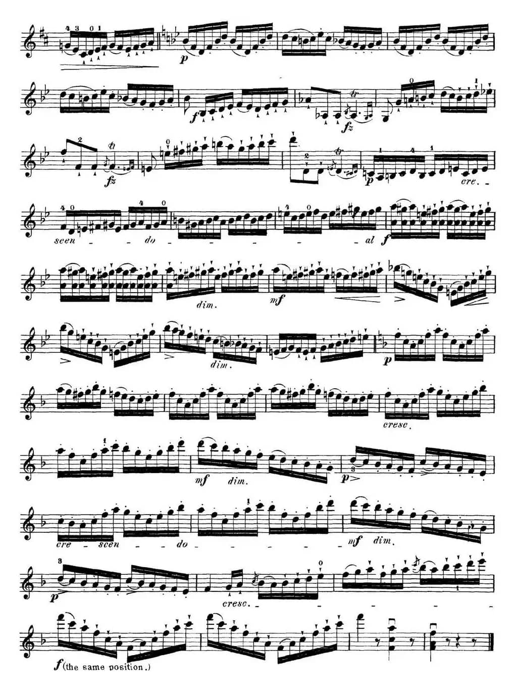 马扎斯小提琴练习曲 Op.36 第一册 特殊练习曲（28）