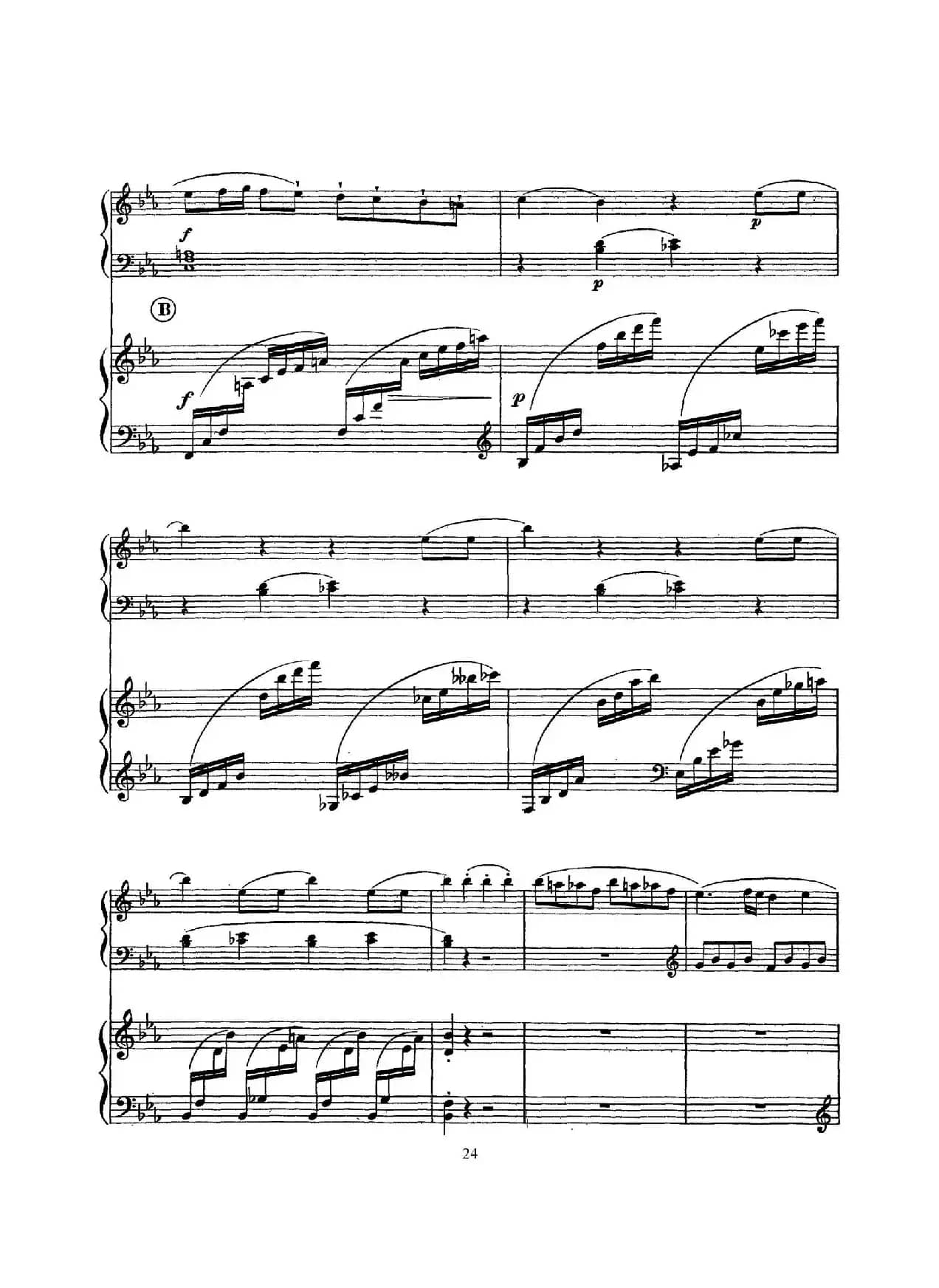 根据21首钢琴奏鸣曲改编的双钢琴版钢琴奏鸣曲四首（第二首）