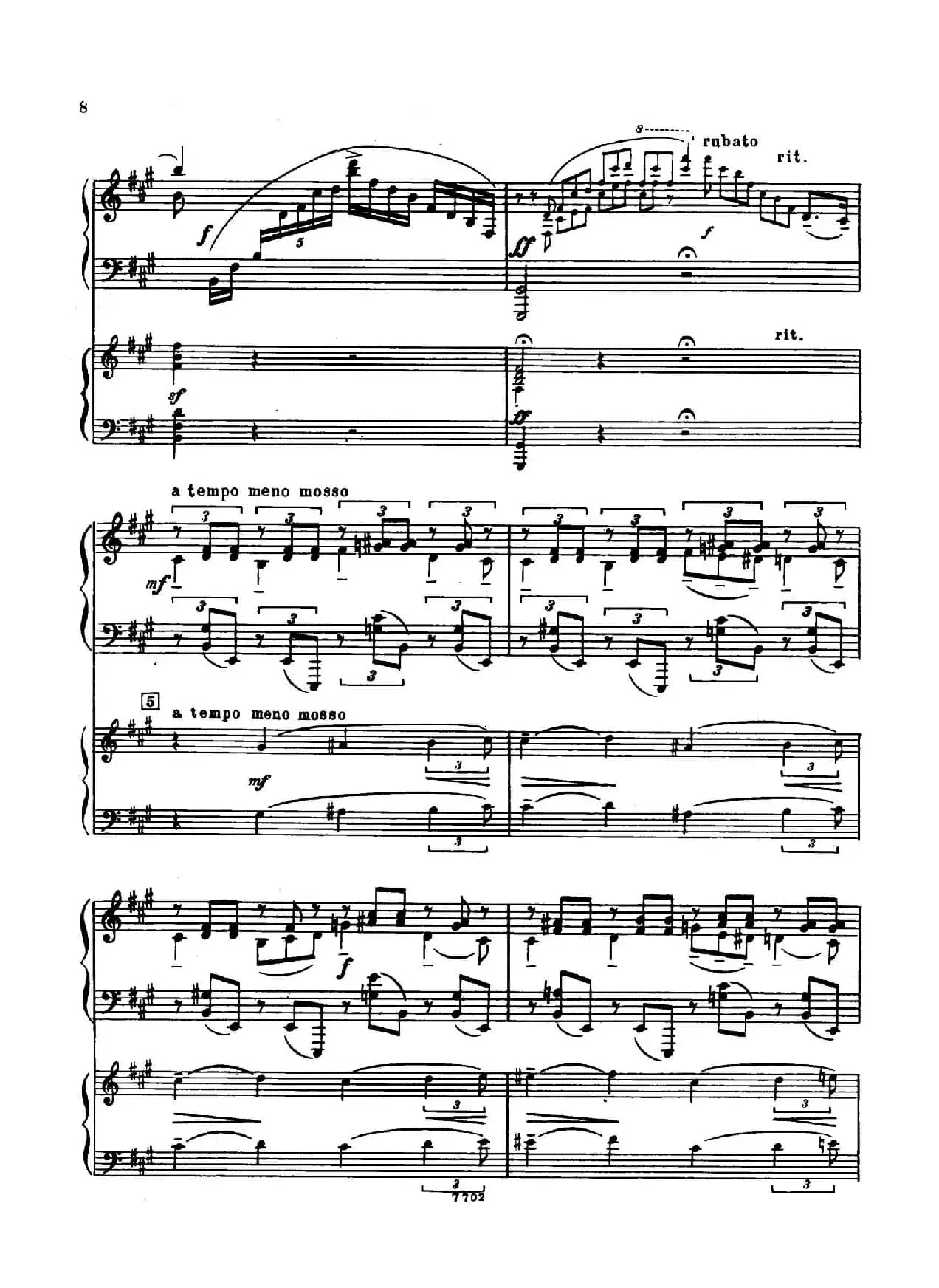 升f小调第一钢琴协奏曲 Op.1（双钢琴版）