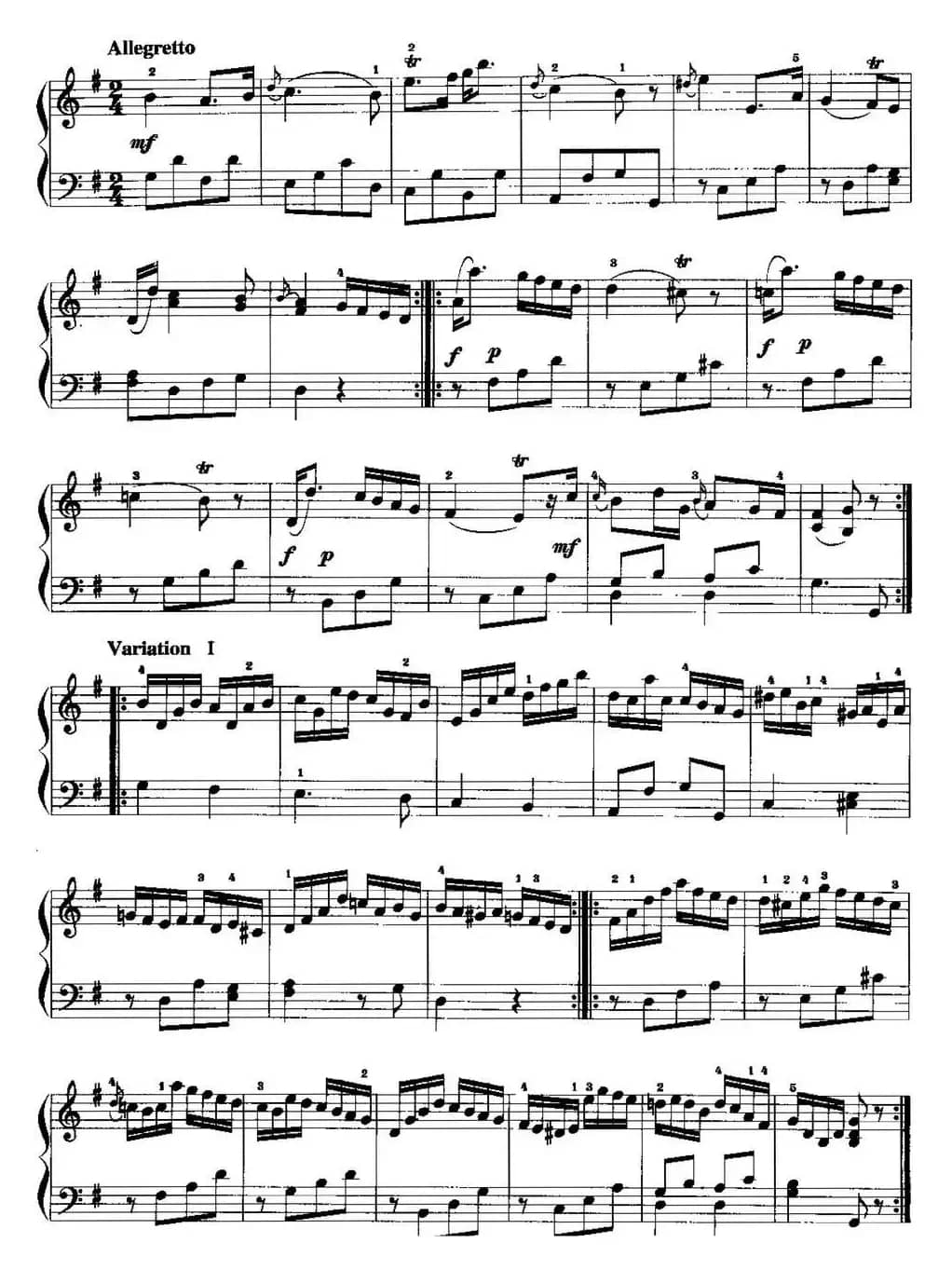 手风琴复调作品：奏鸣曲（J.C.巴赫作曲版、Op.5，No.3）