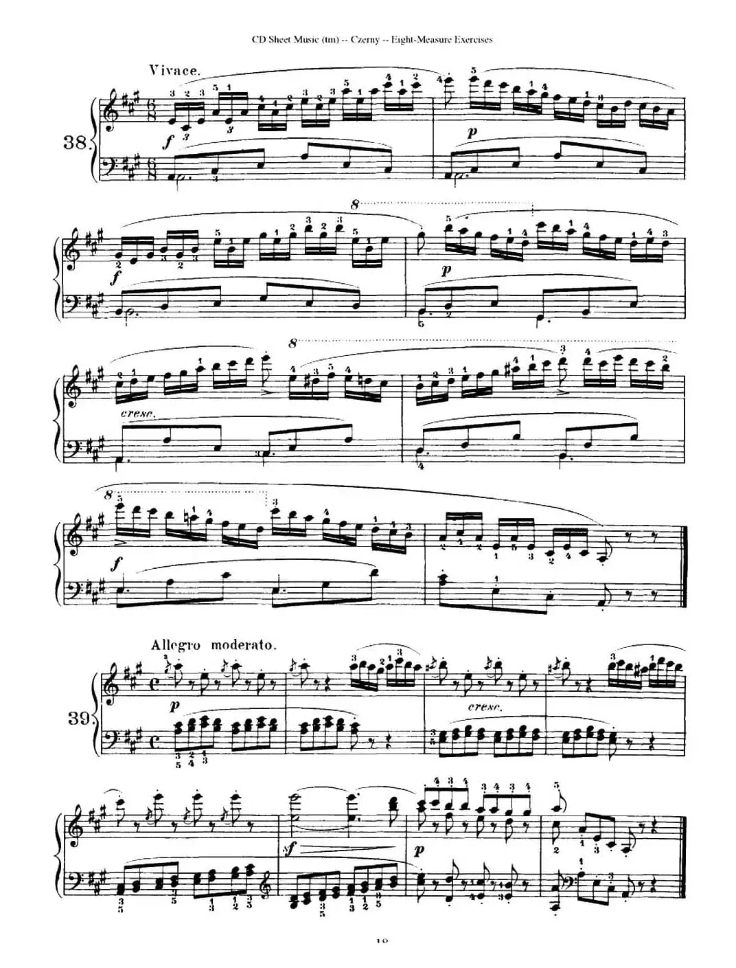 160 Eight- Measure Exercises.Op.821（车尔尼160首钢琴八小节练习曲（36——53））