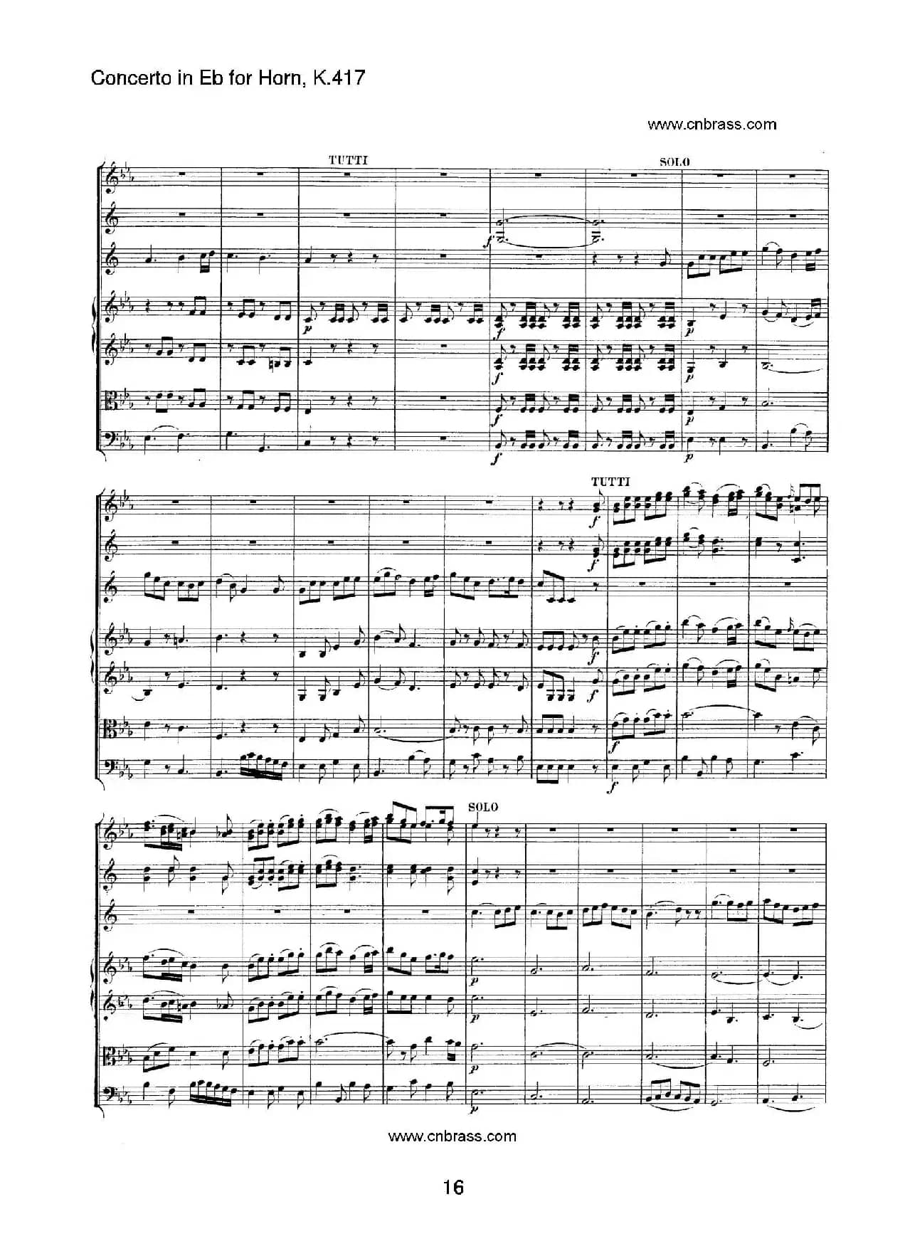 圆号协奏曲（作品K417）