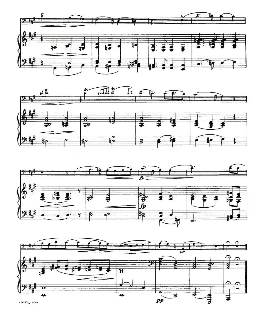 夜曲（大提琴+钢琴）