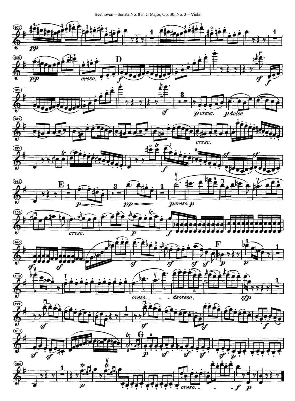Violin Sonata No.8 in G Major Op.30 No.3