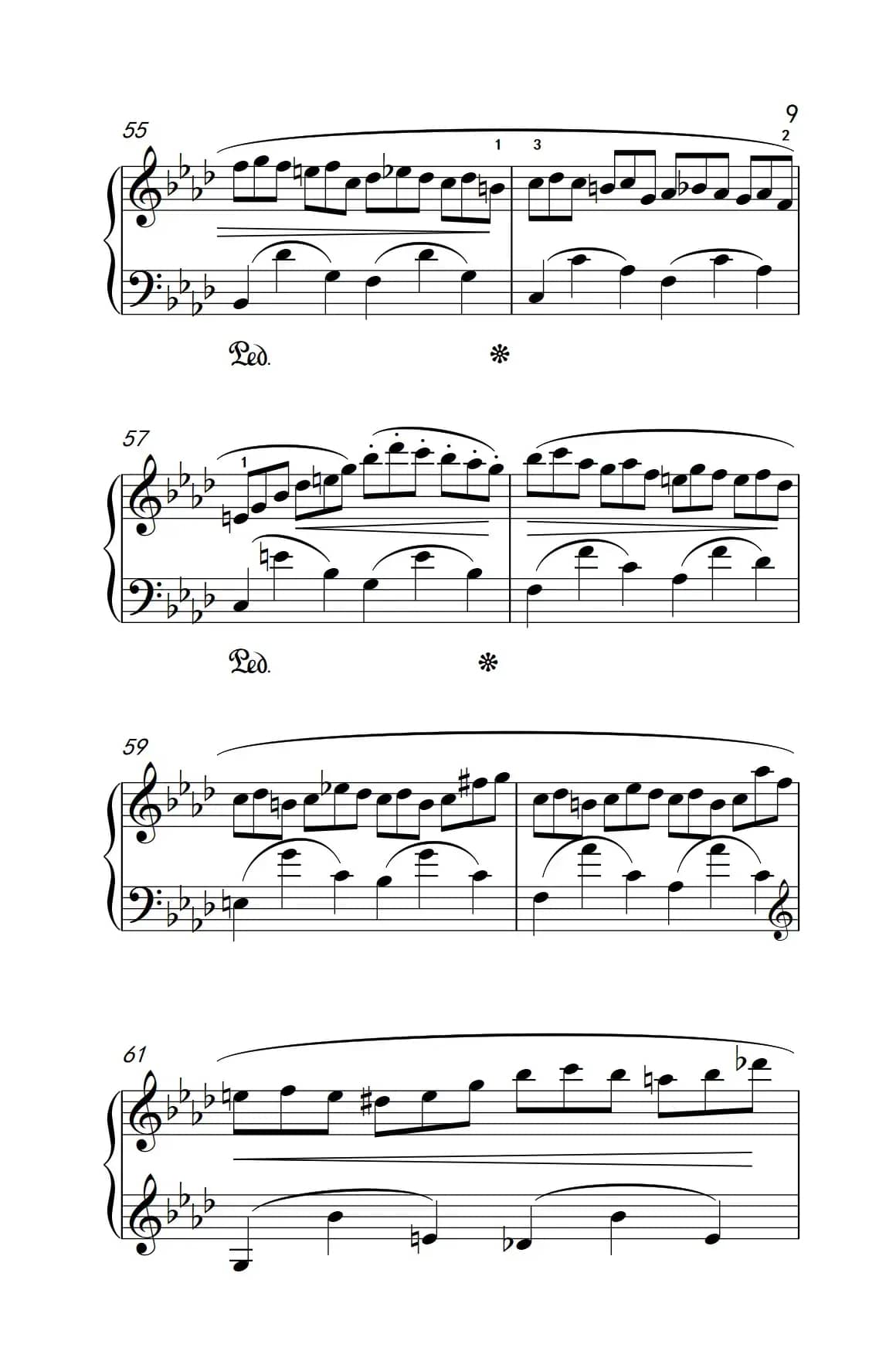 第九级1.练习曲 Op.25 No.2（中央音乐学院 钢琴（业余）考级教程 7-9级）