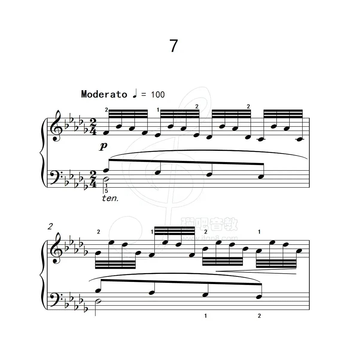 练习曲 7（克拉莫钢琴练习曲60首）