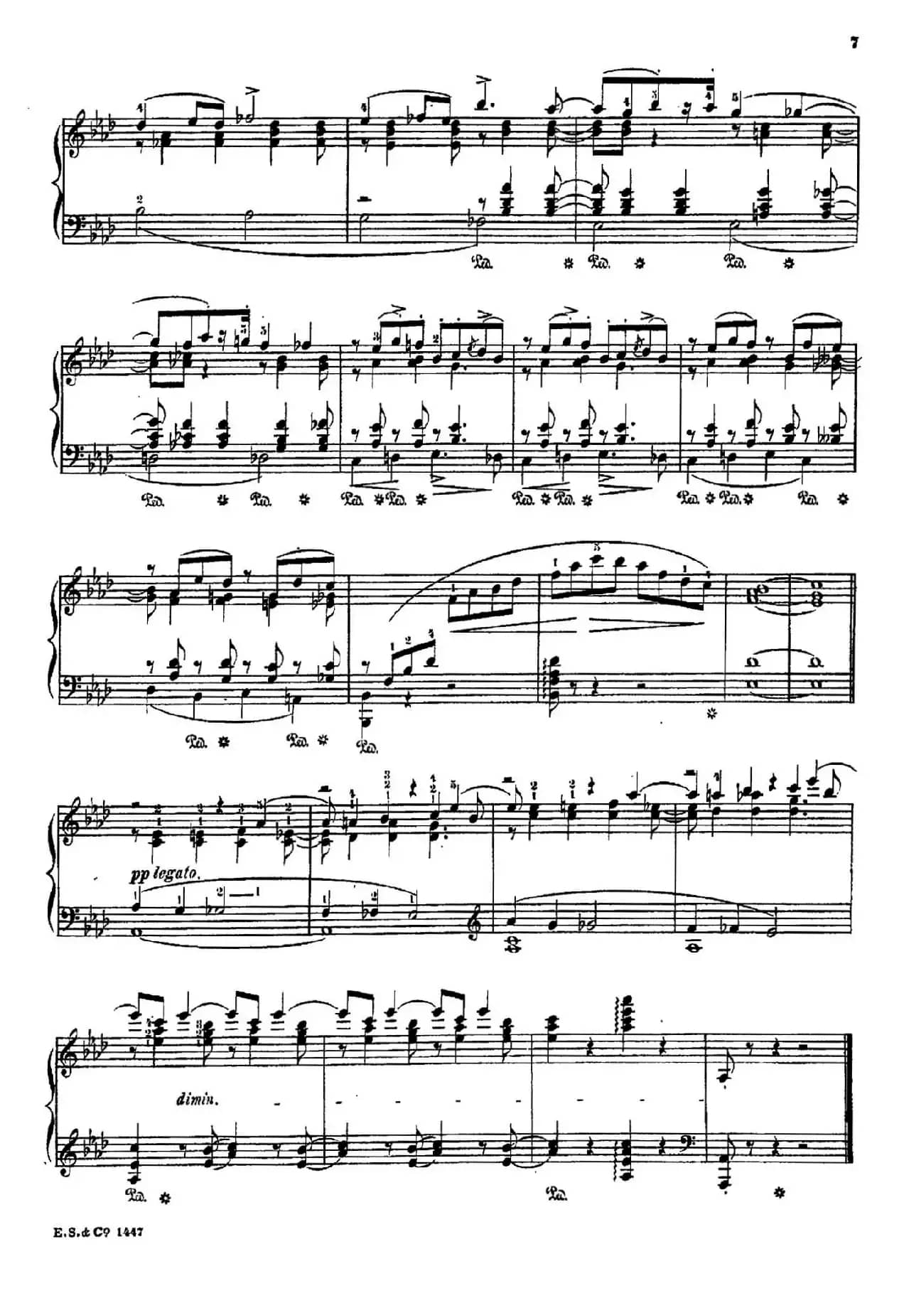 Albumblatt Op.2（纪念册的一页·莫什科夫斯基 作曲版）