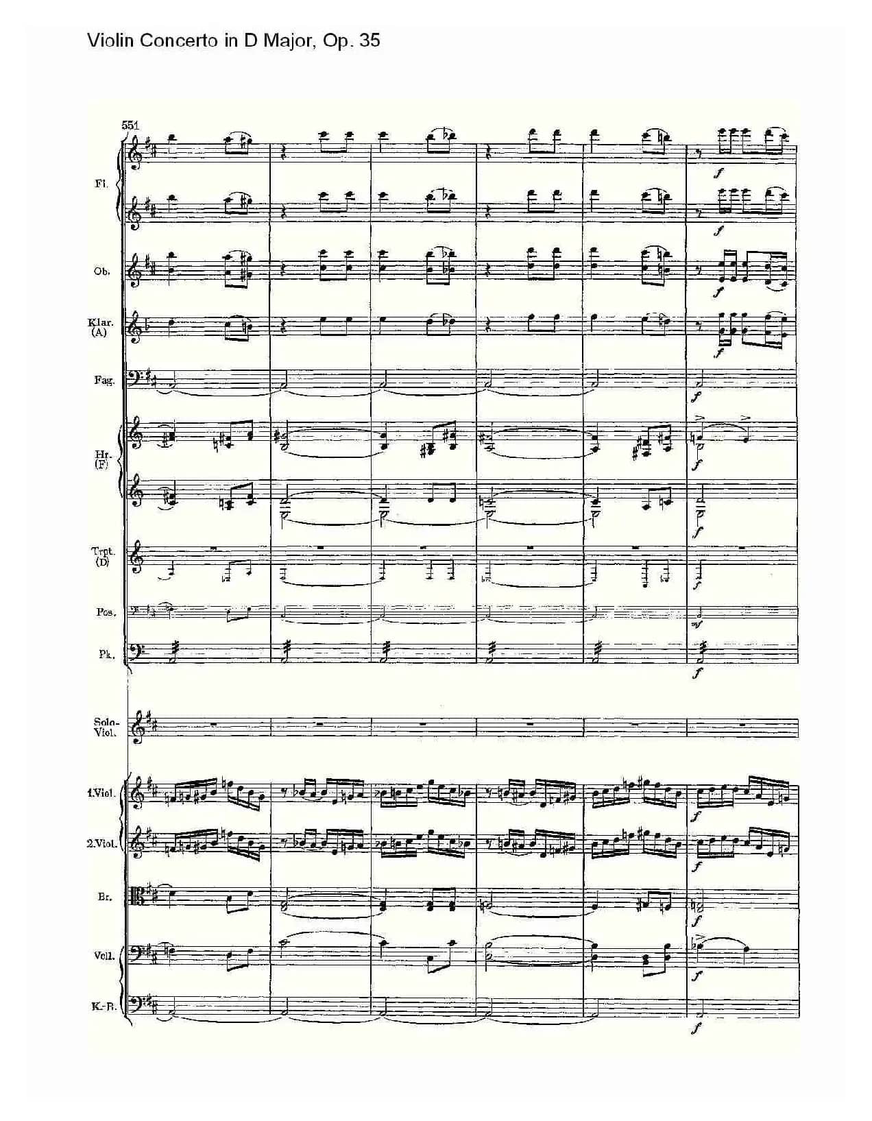 D大调小提琴协奏曲, Op.35第三乐章（一）