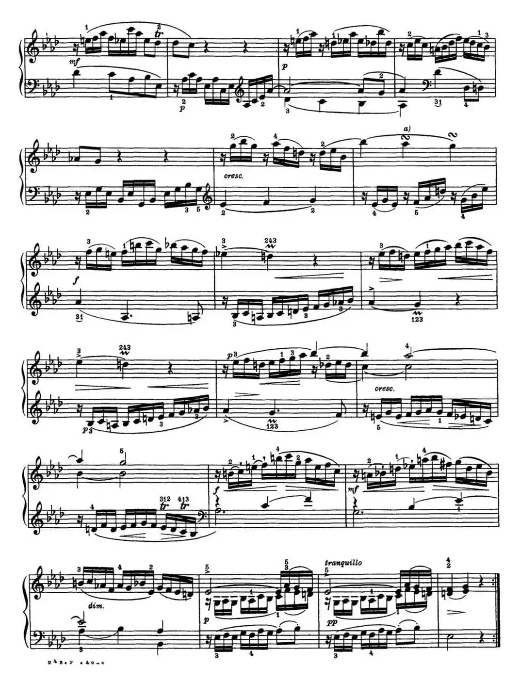 海顿 钢琴奏鸣曲 Hob XVI 45 Divertimento Eb major