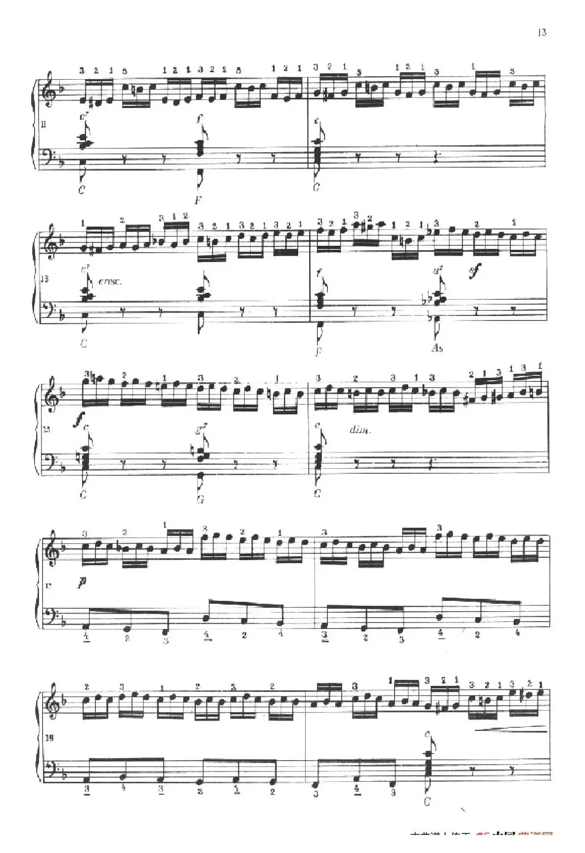 《车尔尼手风琴练习曲集》第Ⅱ册（第5——8首）