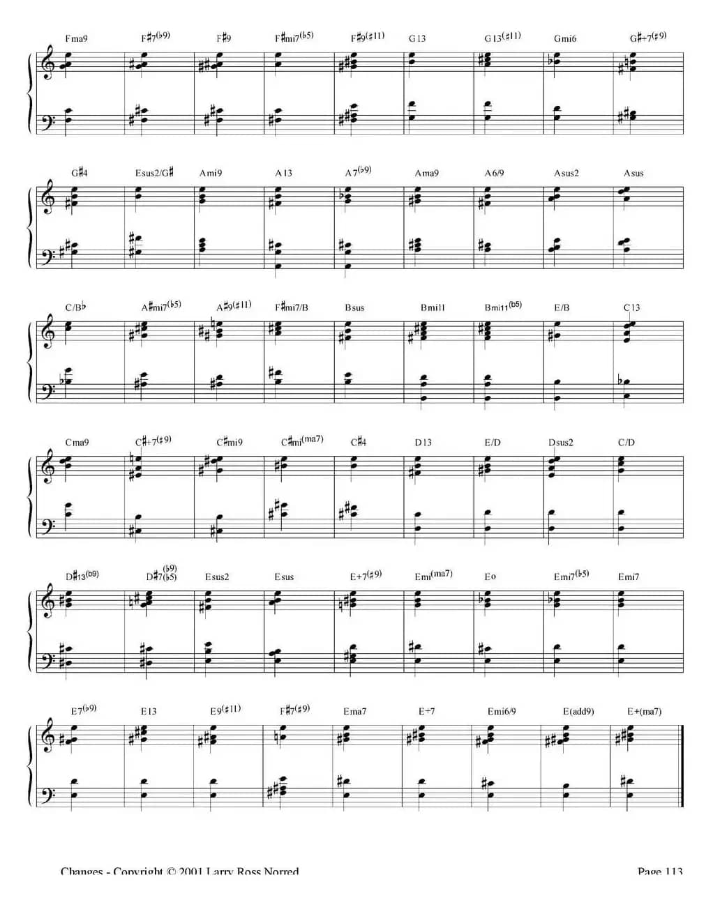 Changes（爵士乐和弦教材）（P101-125）