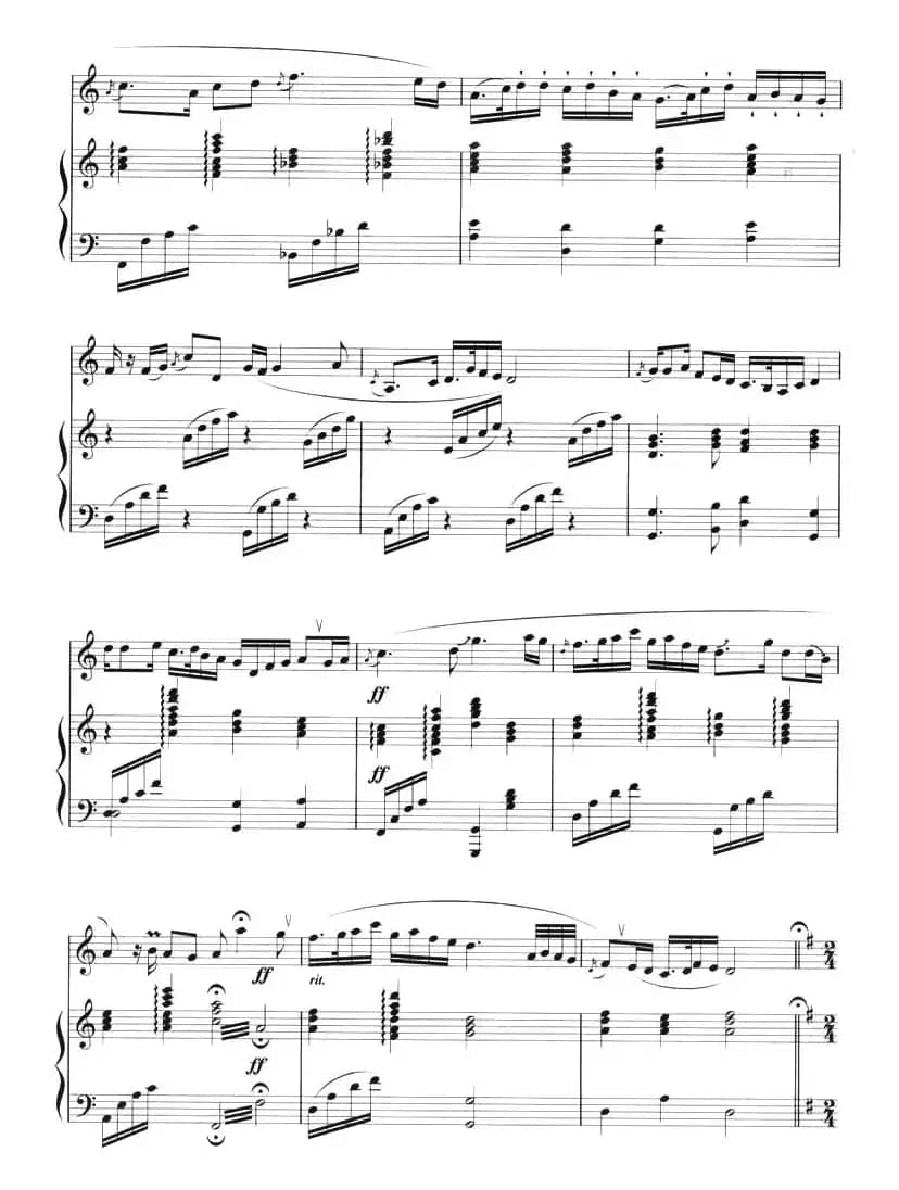 乡歌（十孔笛+钢琴）