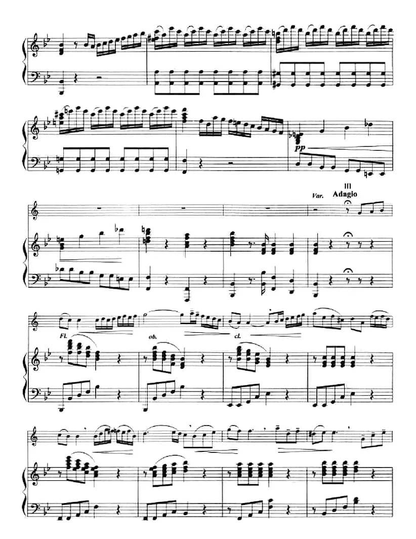 主题变奏曲（小号+钢琴伴奏）