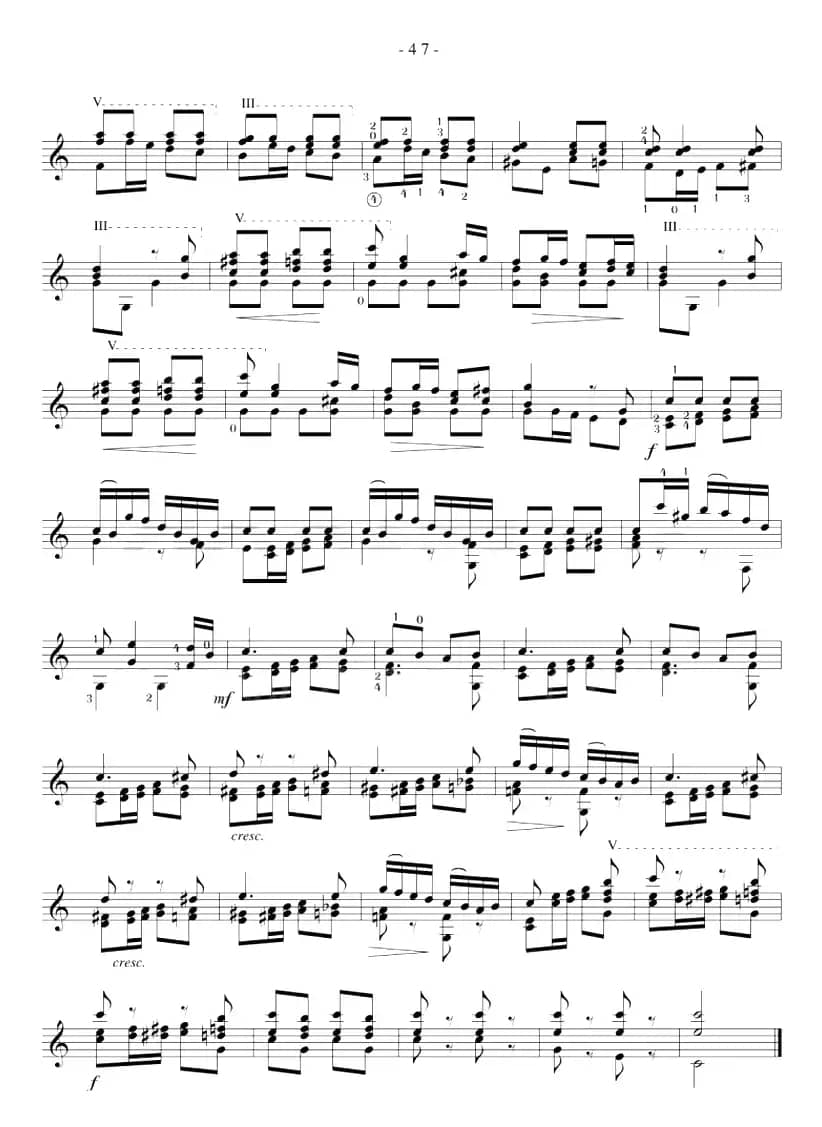 著名古典吉他练习曲（25）