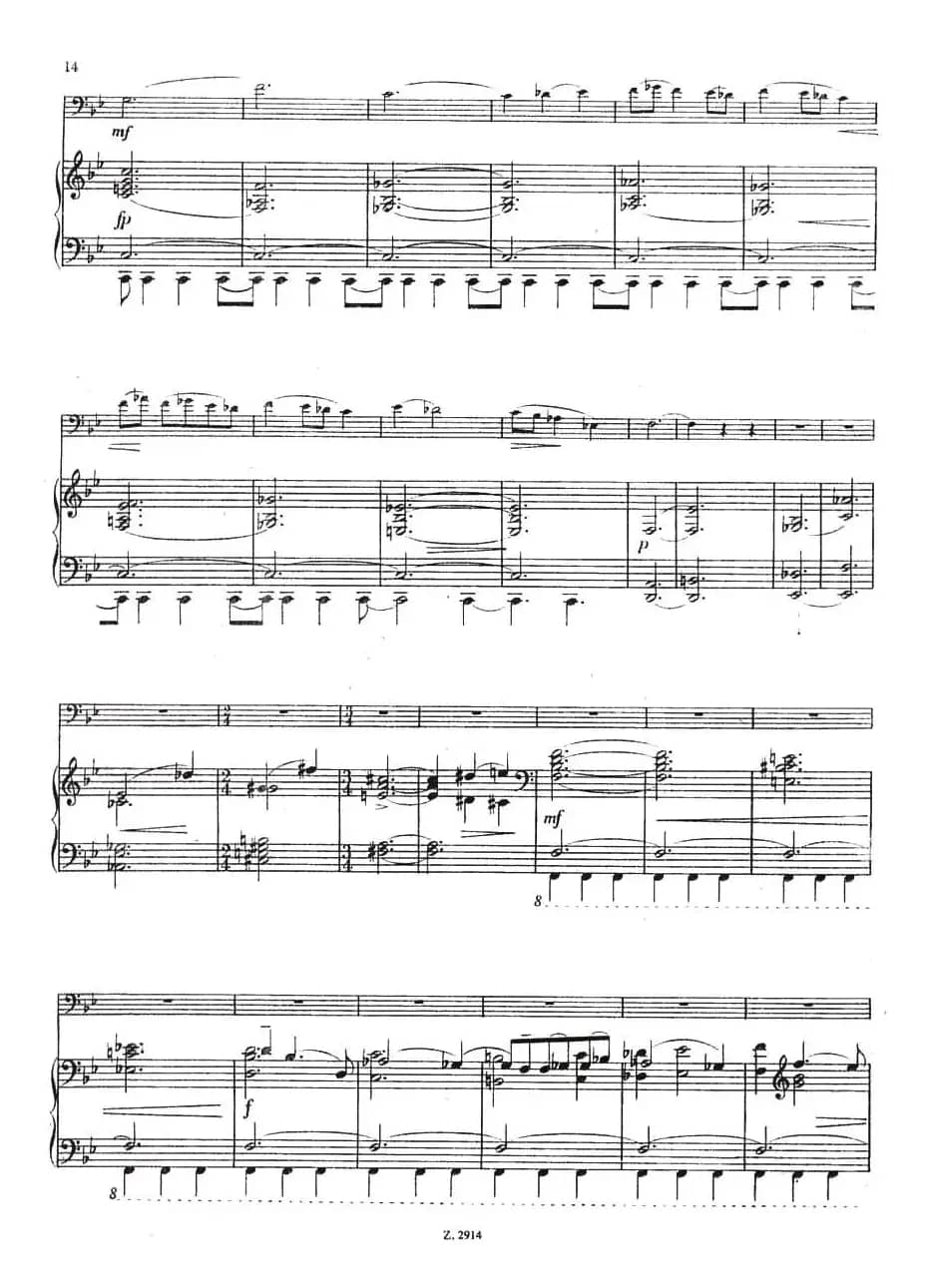 CONCERTINO（Ⅱ）（钢琴伴奏巴松协奏曲）